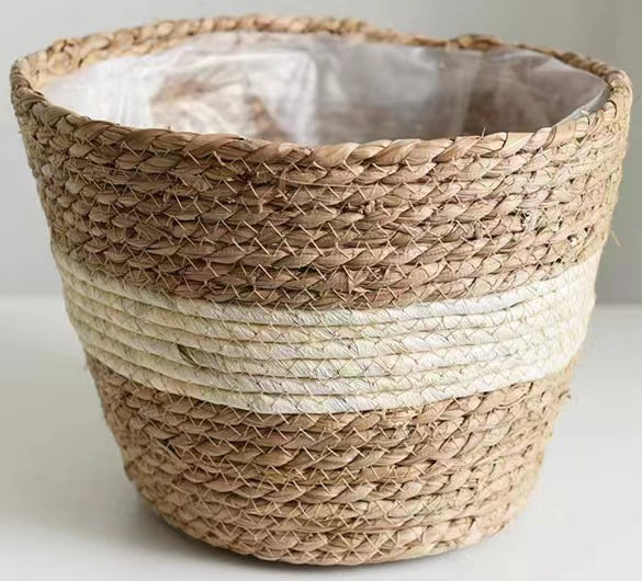 Creative Woven Rattan Flower Basket for Home Decor