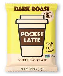 POCKET LATTE: Dark Roast Oat Milk Latte Bar, 0.92 oz
