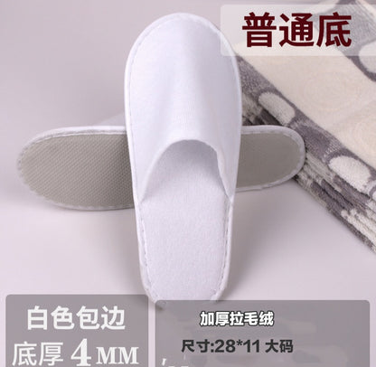 Thick Non-Slip Disposable Slippers for Hotels and Homes