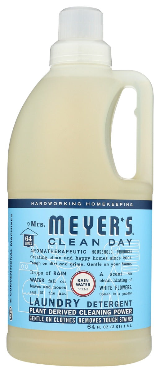 MRS MEYERS CLEAN DAY: Detergent Laundry Rainwtr, 64 OZ