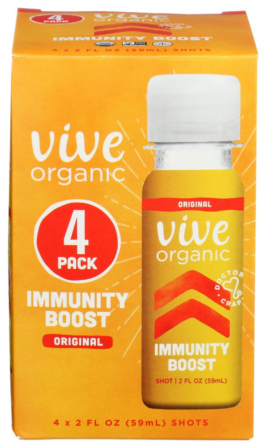 VIVE ORGANIC: Shot Immunity 4Pk, 8 oz