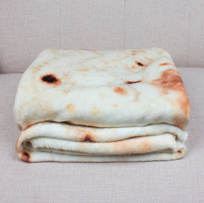 Mexican Burrito Blanket, Round Plush Throw Blanket