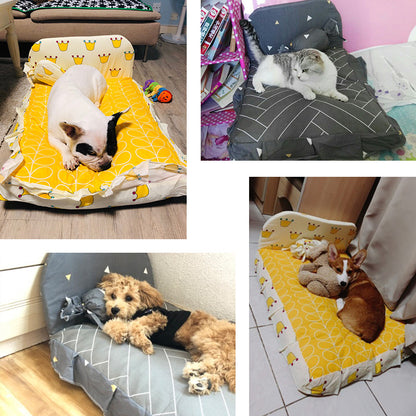 Pet Bed for Small Dogs and Cats, Washable Design