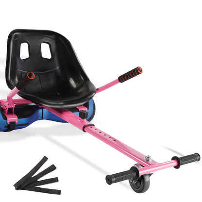 Hoverboard Seat Attachment 265lbs Capacity 26"-34.5" Adjustable Length Hover Board Go Kart Accessory w/Comfortable&Sturdy SeatGo Cart Compatible with 6.5” 8” 10” HoverboardKids Adults