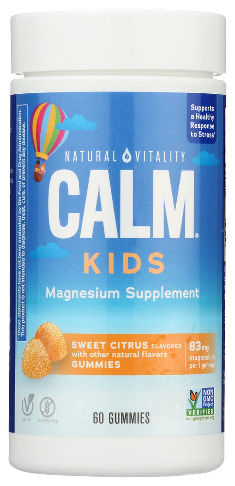 NATURAL VITALITY: Kids Calm Gummy Citrus, 60 PC