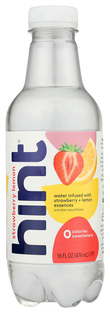 HINT: Hint Water Strawberry Lemon, 16 FO