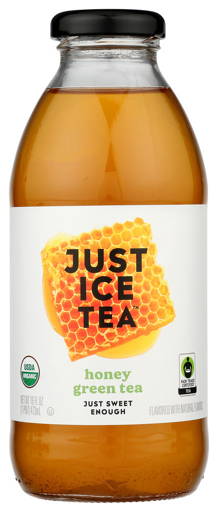 EAT THE CHANGE: Just Ice Tea Honey Green Tea, 16 fo