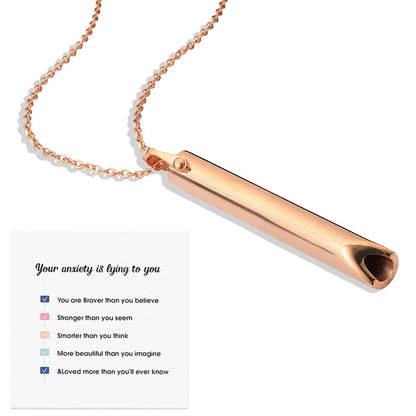 Stainless Steel Meditation Pendant for Breath Control
