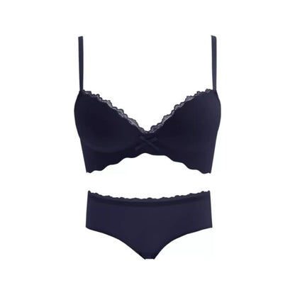 Seamless Push-Up Wireless Bra Set for Small Bust