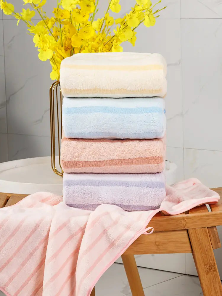 Thick Coral Velvet Face Bathing Towel (1pc)