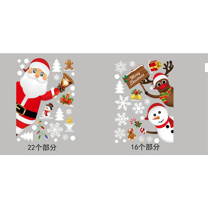 Christmas Window Stickers - Santa, Snowman, Reindeer