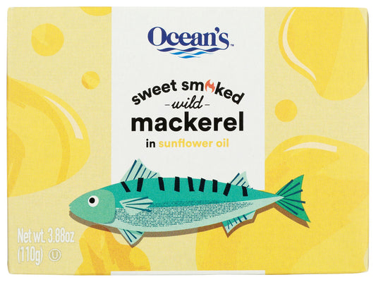 OCEAN'S: Mackerel Hot Smoked Sweet, 3.88 oz