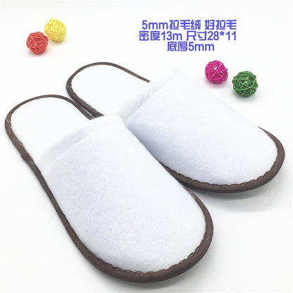 Thick Non-Slip Disposable Slippers for Hotels and Homes
