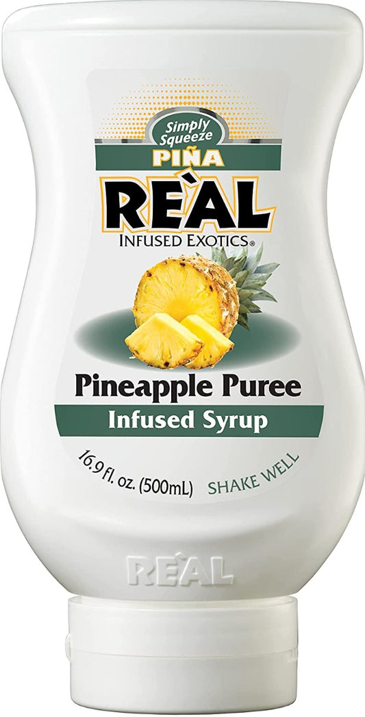 COCO REAL: Syrup Pineapple, 16.9 FO