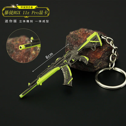 Valorant Merchandise M4 Impression Metal Keychain