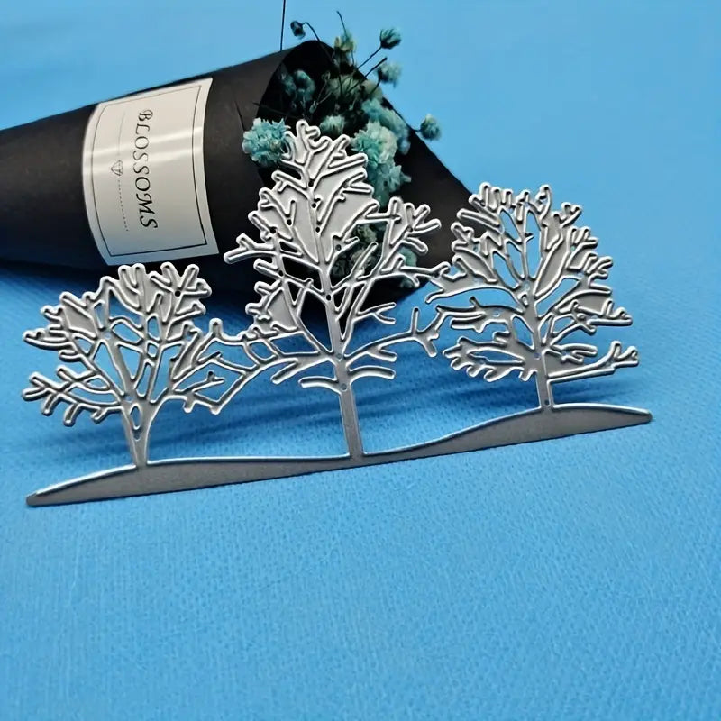 Snow Tree Winter Landscape Metal Cutting Mold Template