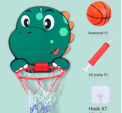 Wall-Mounted Indoor Basketball Hoop for Kids
