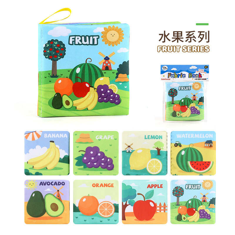 3D Fabric Baby Book - Early Education Toy with Animals