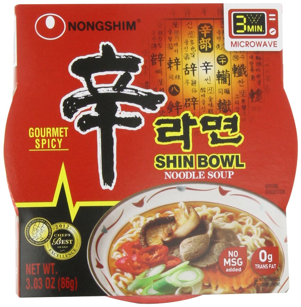 NONG SHIM: Soup Bowl Noodle Shin Gourmet, 3.03 oz