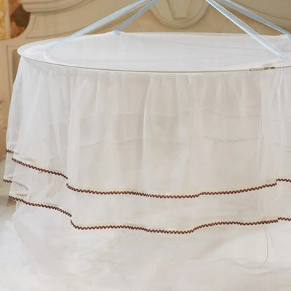 Round Ceiling Mosquito Net with Butterfly Decor (1pc)