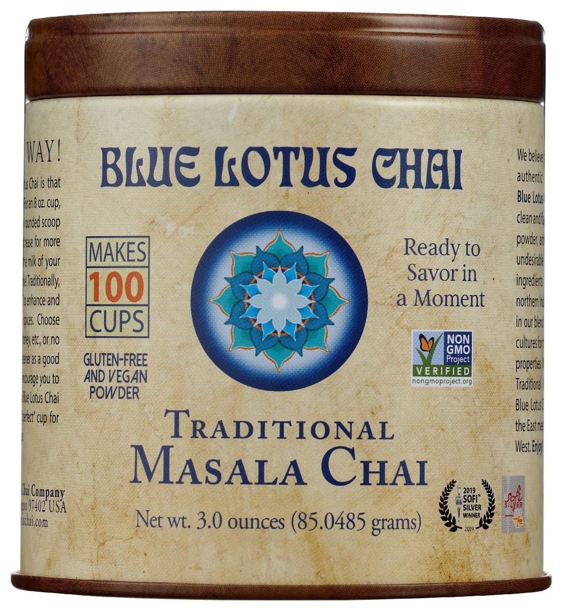 BLUE LOTUS CHAI: Chai Masala Traditional, 3 oz