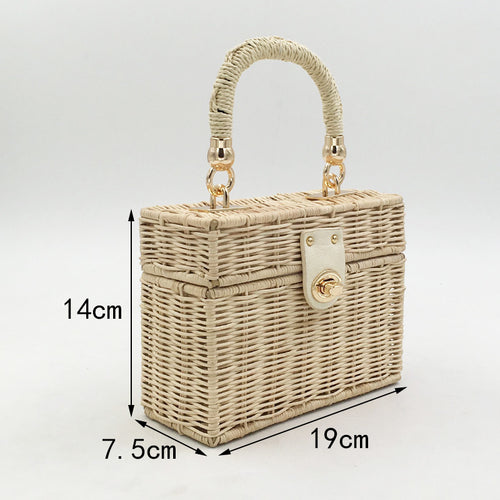 Handcrafted Straw Crossbody Bag for Women