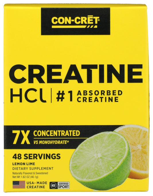 CON CRET: Creatine HCL Powder Lemon Lime, 4.5 oz