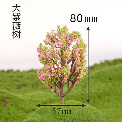 Miniature Cherry Blossom Tree - Creative Plastic Decor