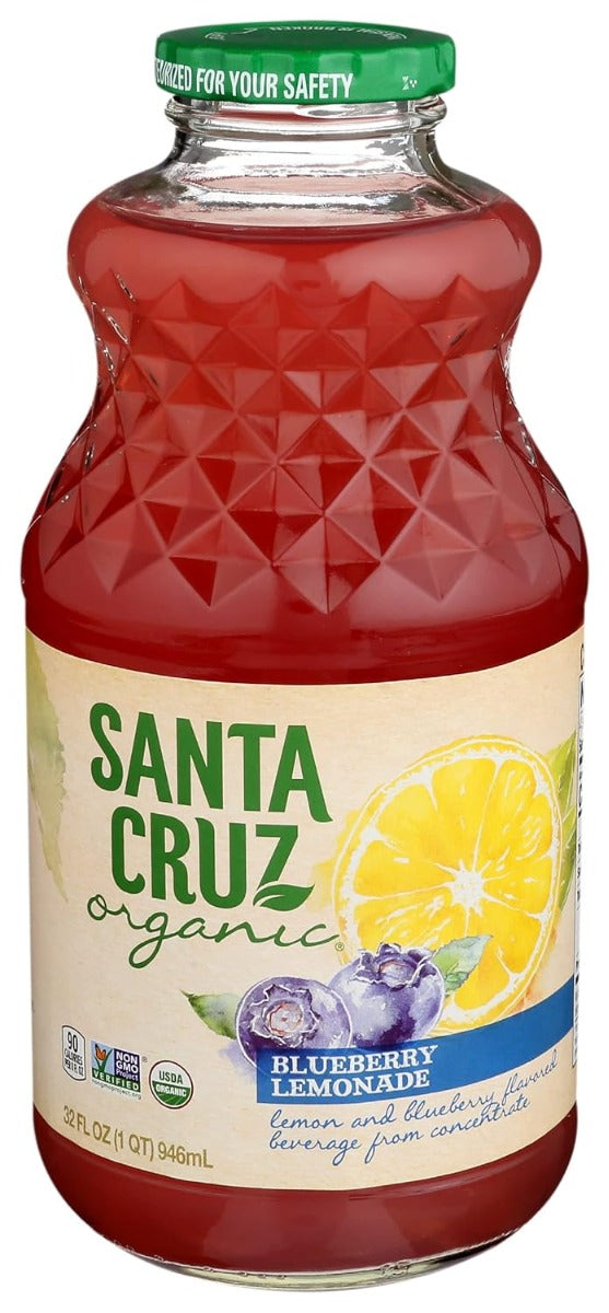 SANTA CRUZ: Juice Blueberry Lemonade Organic, 32 fo