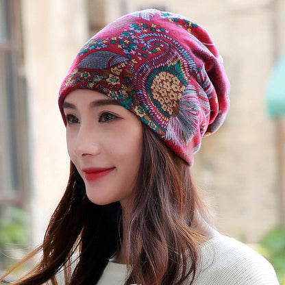 6 Colors Women's Brimless Cap with 3 Wearing Styles