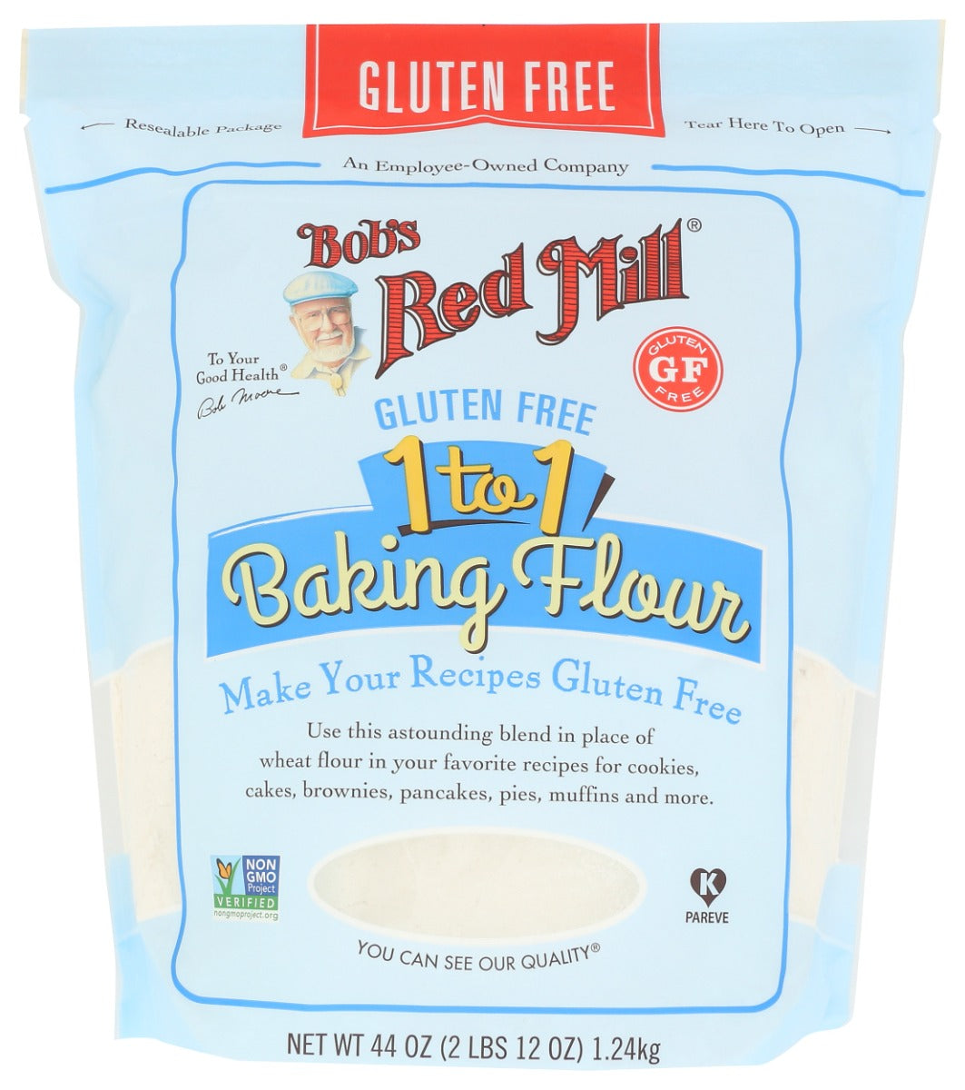 BOBS RED MILL: Baking Flour Gluten Free 1 to 1, 44 oz