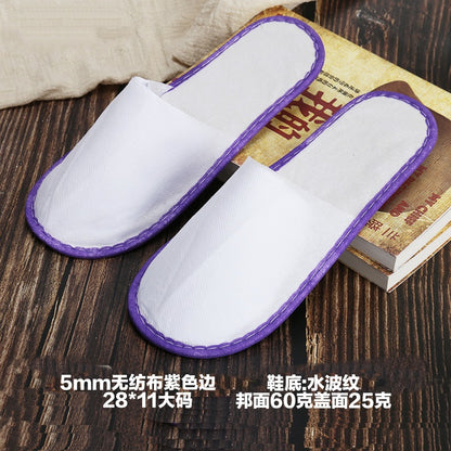 Thick Non-Slip Disposable Slippers for Hotels and Homes