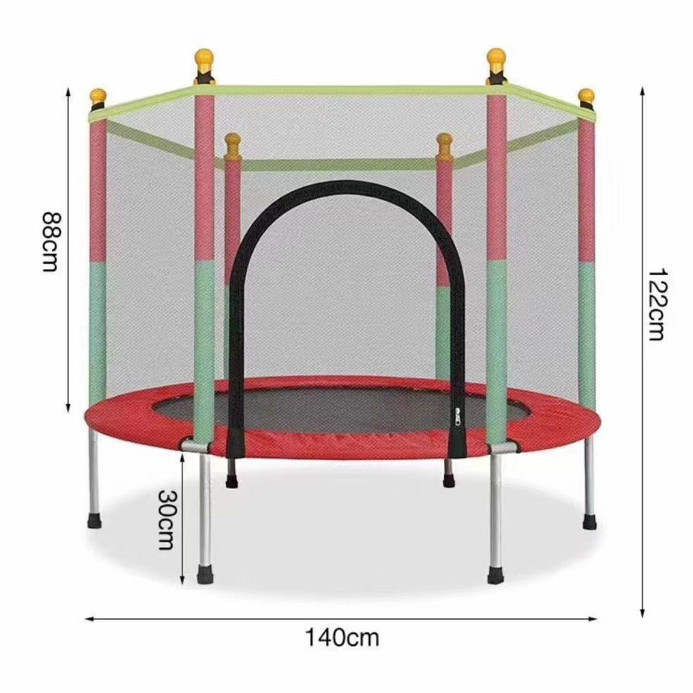 Indoor Trampoline for Kids and Adults with Safety Net