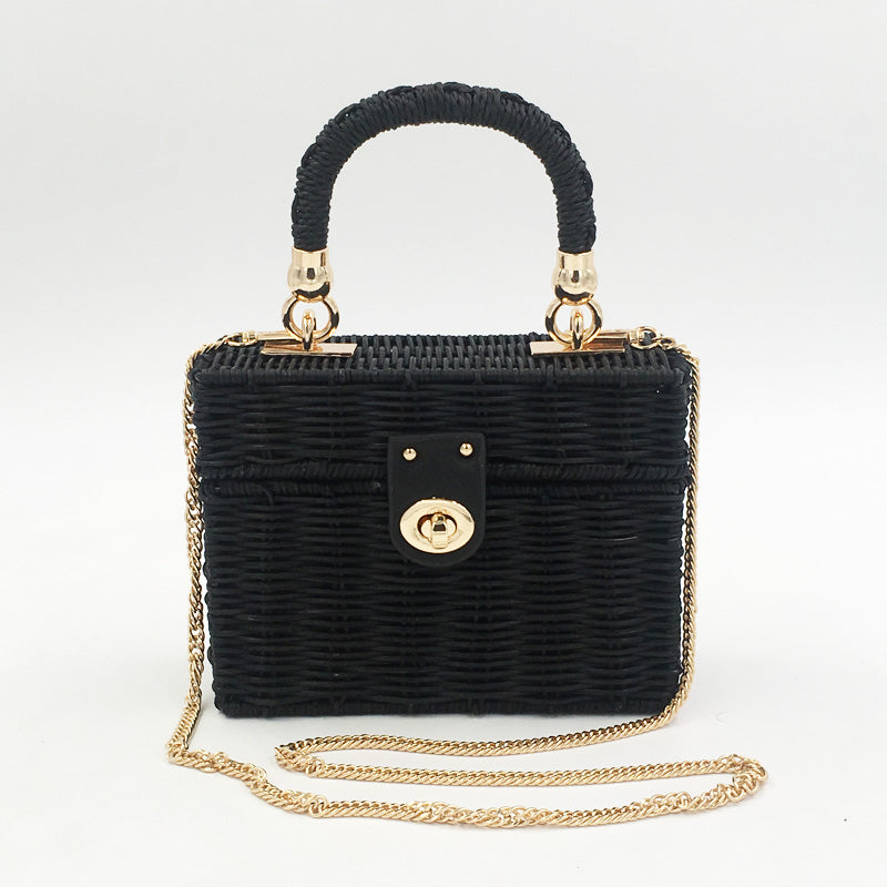 Handcrafted Straw Crossbody Bag for Women