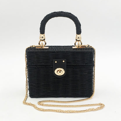 Handcrafted Straw Crossbody Bag for Women