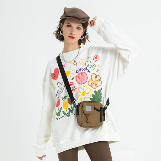 American Tide Loose Fit Floral Print Sweatshirt