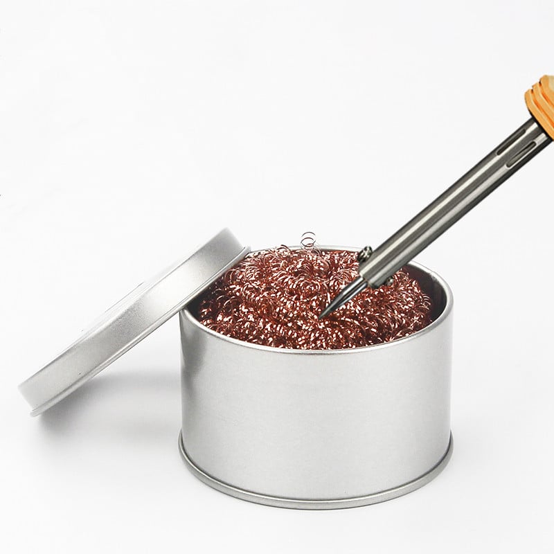 Soldering Iron Cleaning Ball with Copper Wire Nozzle Cleaner