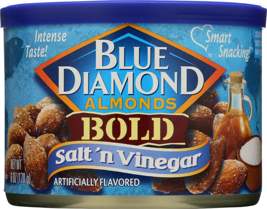 BLUE DIAMOND: Bold Almonds Salt N Vinegar, 6 oz