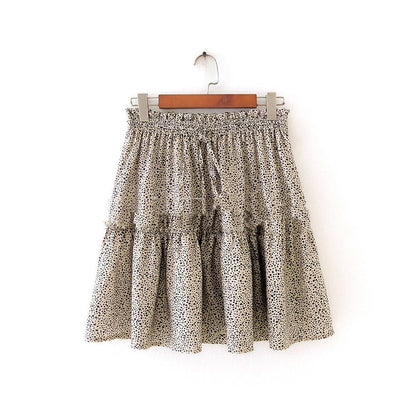 Multi-color Sexy Print Lace Slimming Skirt for Women