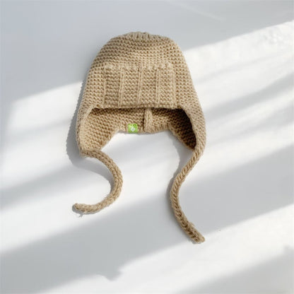 Windproof Wool Ear Protection for Women in Solid Color