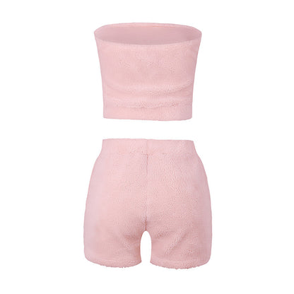 Summer Women's Casual Plush Two-Piece Set OM9353