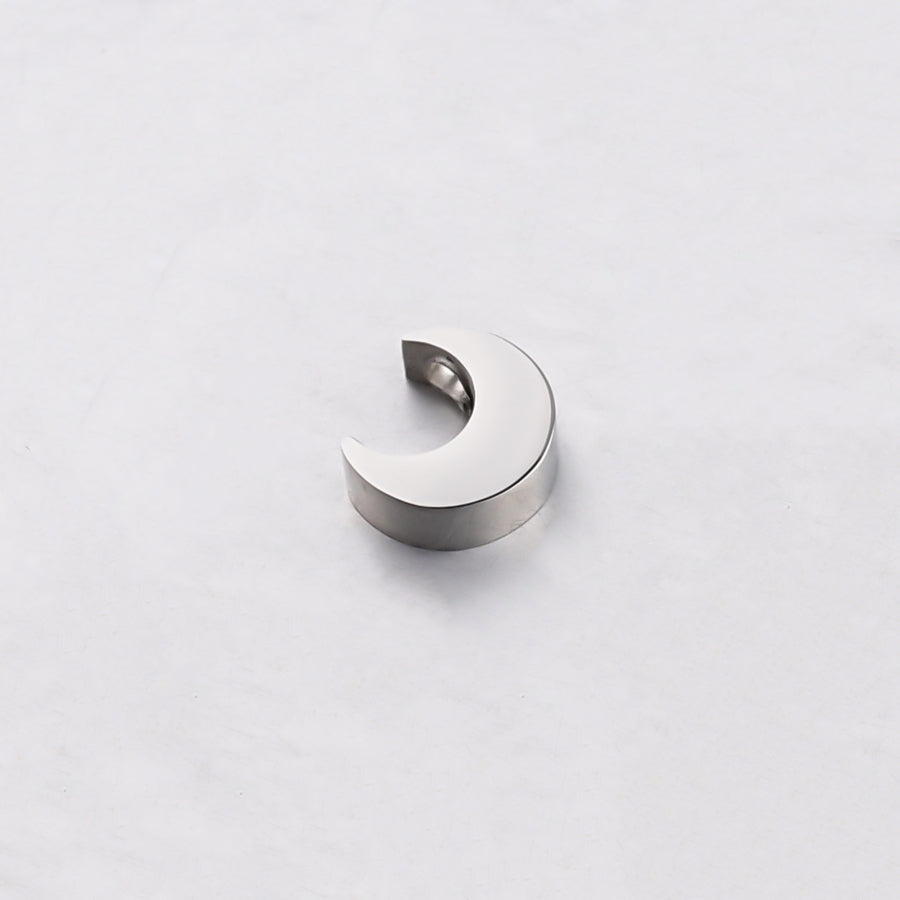 Titanium Steel Moon Bead Pendant with 1.8mm Hole