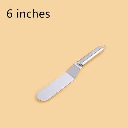 8-Inch Curved Stainless Steel Cake Spatula Tool