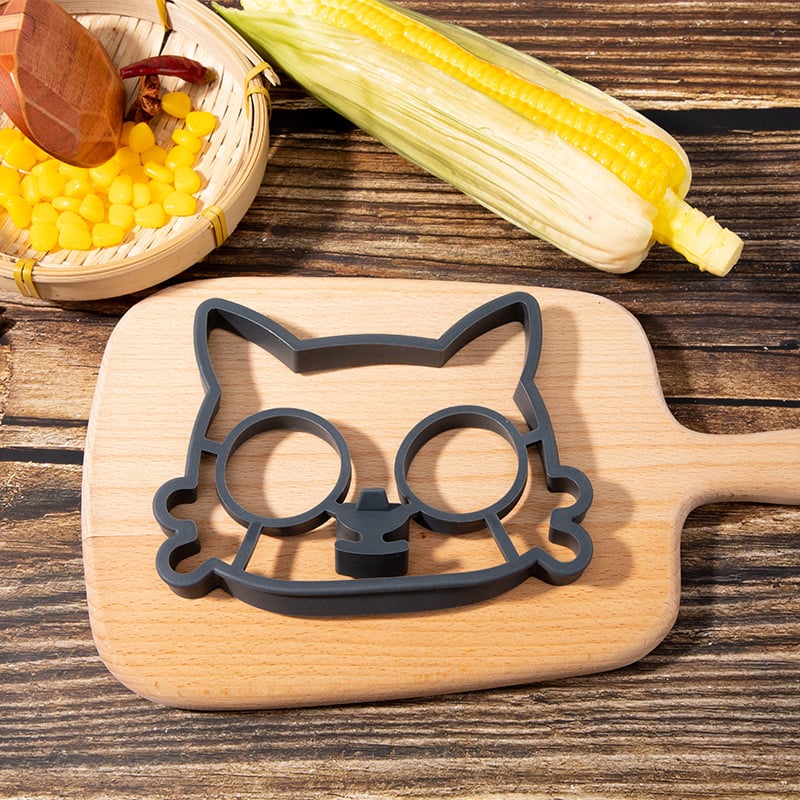 Silicone Cat Head Omelette Mold for Fun Cooking