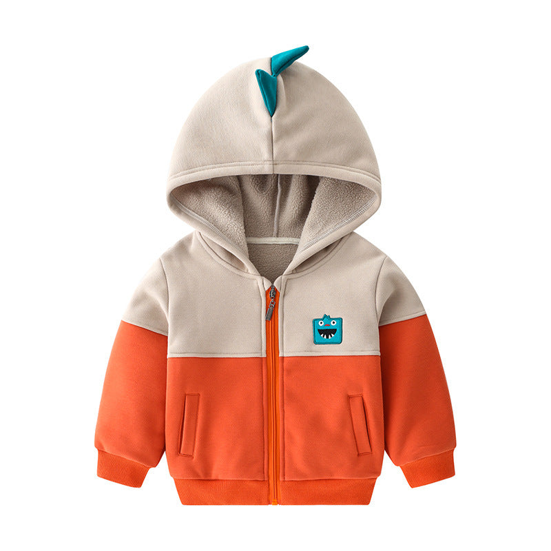 Children's Hooded Jacket and Fleece Sweater for Boys