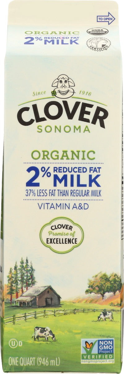 CLOVER SONOMA: Milk 2Prcnt Reduced Fat, 32 oz