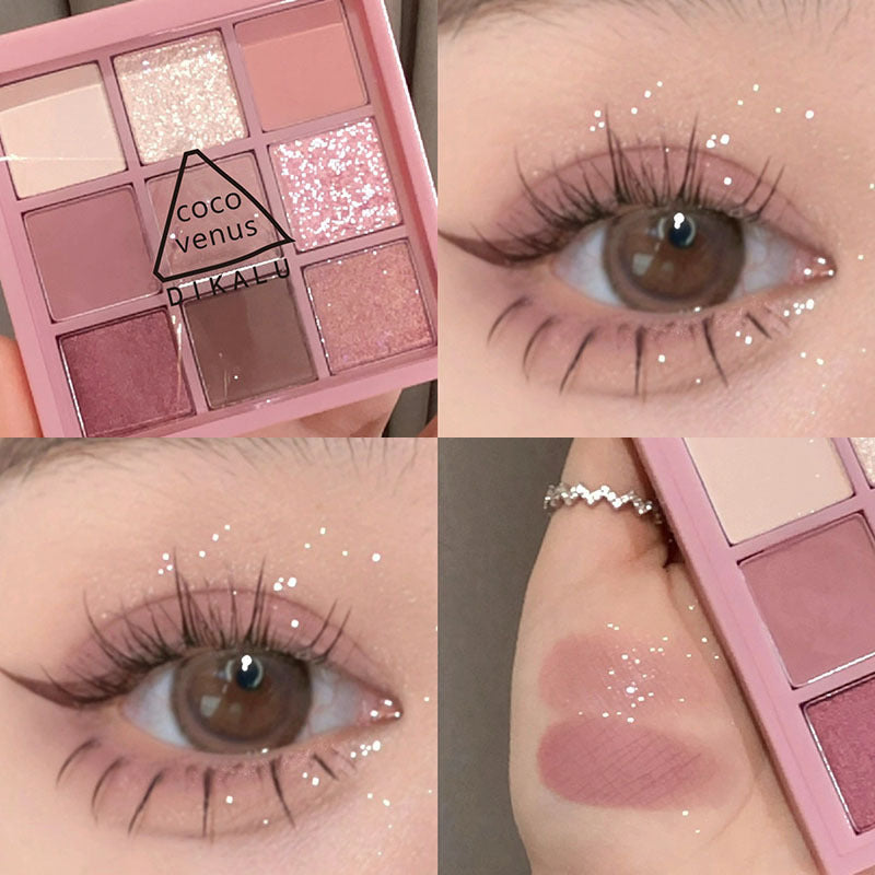 DIKALU Sunset Glow Nine-Color Eyeshadow Palette