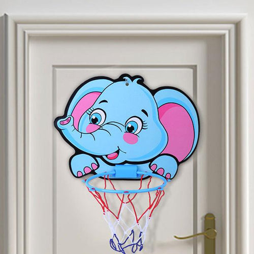 Wall-Mounted Indoor Basketball Hoop for Kids