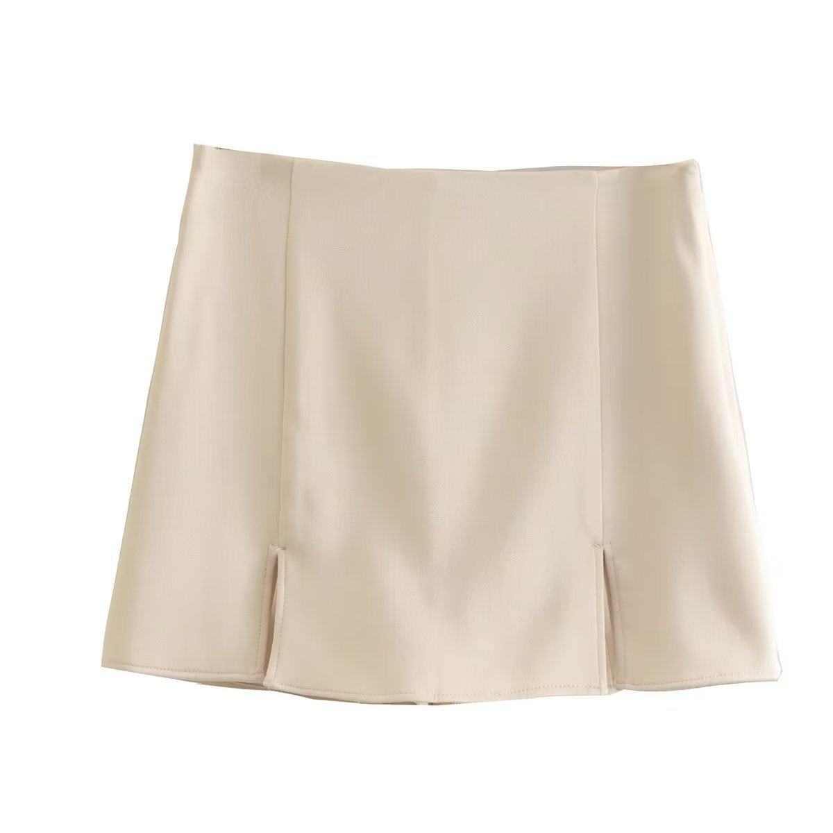 Tricolor Split Design Textured Culottes
