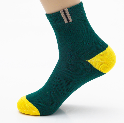 Durable Cotton Sports Deodorant Spring Socks